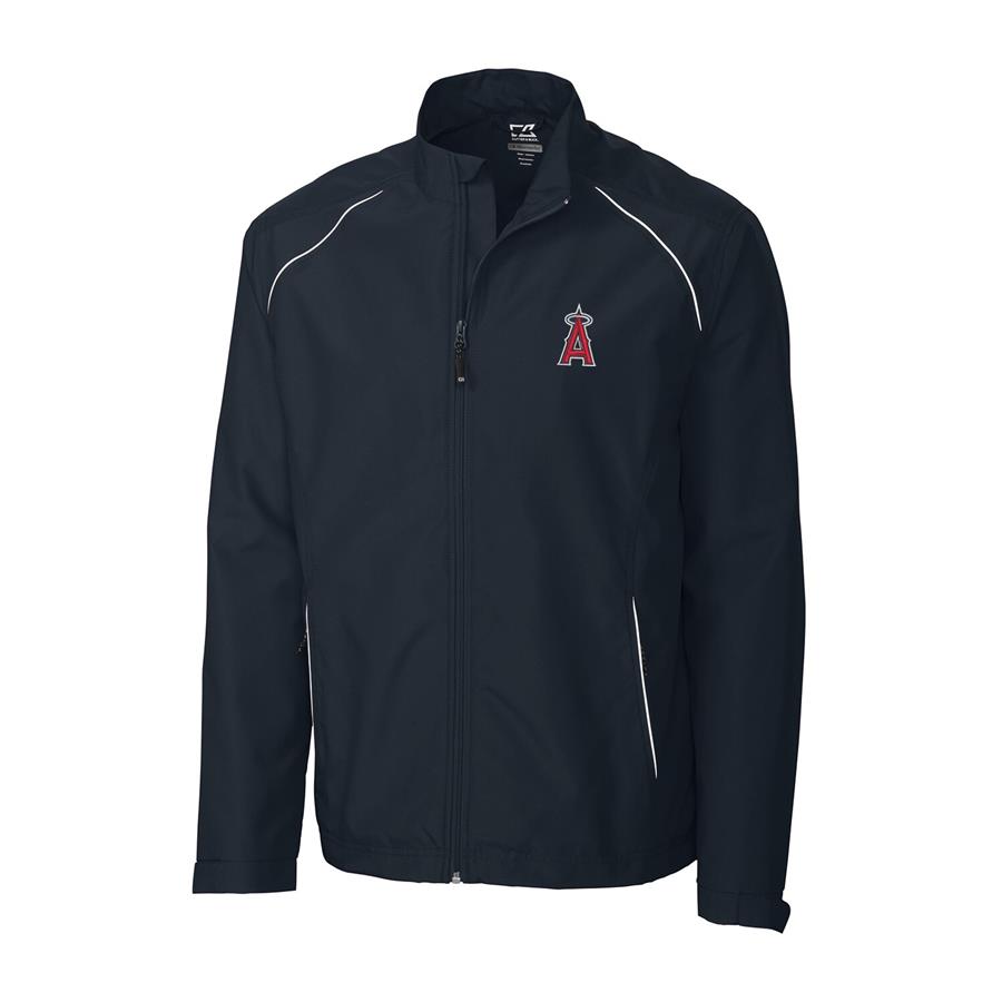 Los Angeles Angels Cutter & Buck Beacon WeatherTec Full-Zip Jacket - Navy
