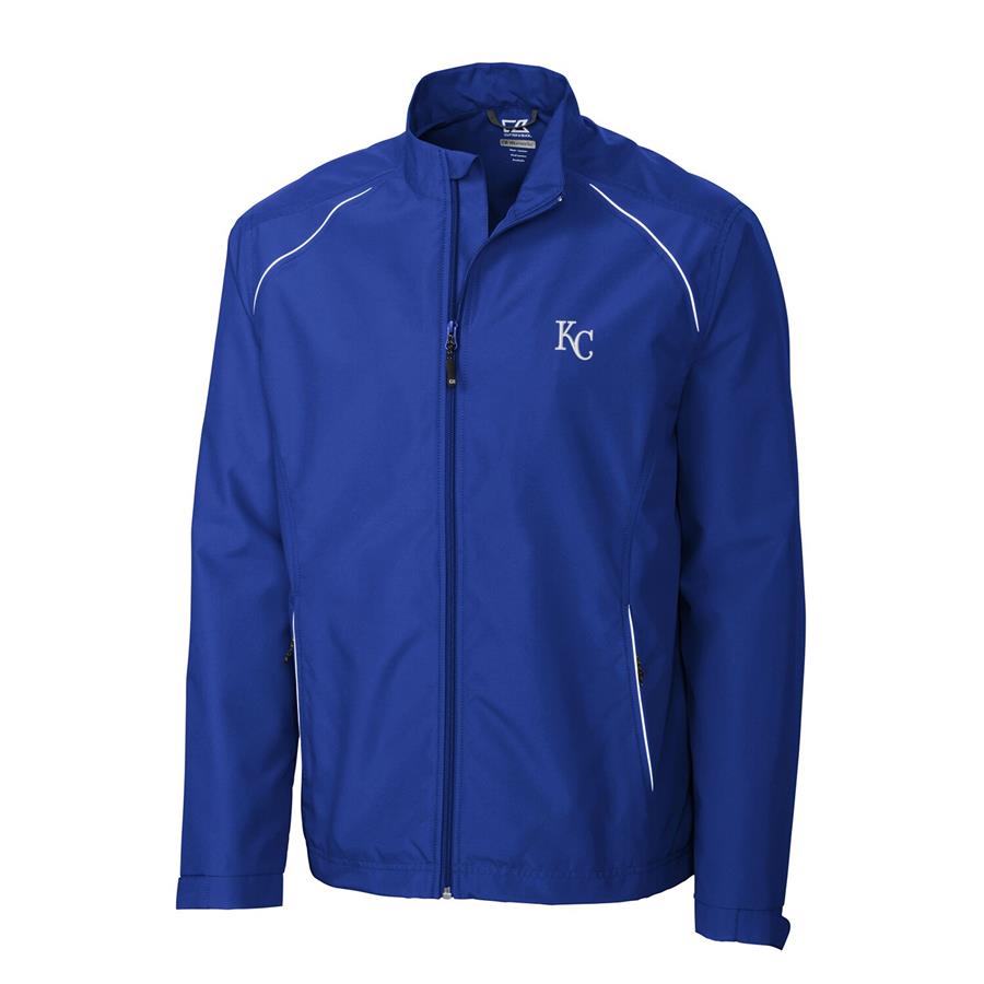 Kansas City Royals Cutter & Buck Beacon WeatherTec Full-Zip Jacket - Royal