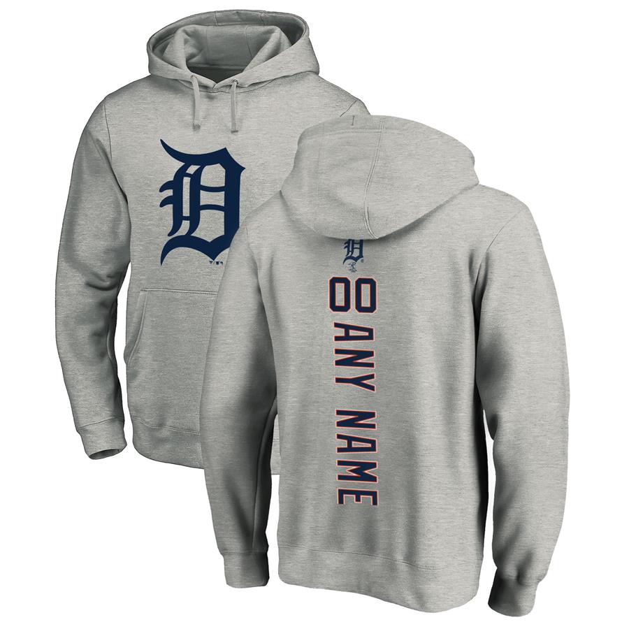 Detroit Tigers Fanatics Branded Personalized Playmaker Pullover Hoodie - Ash