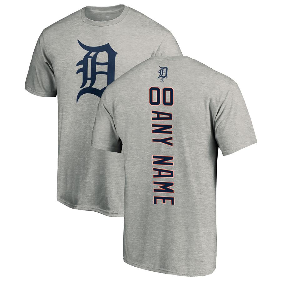 Detroit Tigers Fanatics Branded Personalized Playmaker T-Shirt - Ash