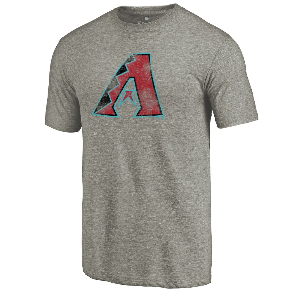 Arizona Diamondbacks Distressed Team Tri-Blend T-Shirt - Ash