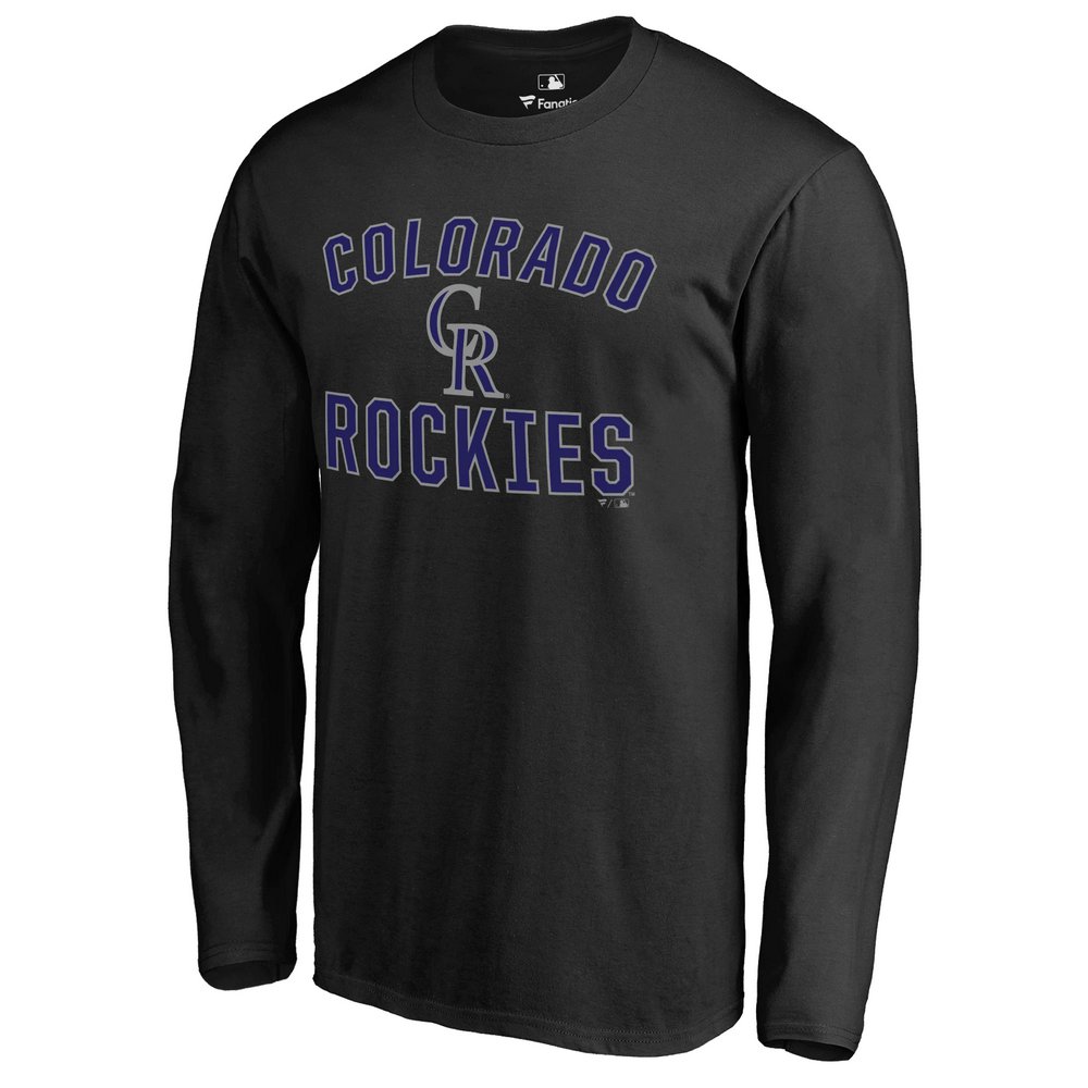 Colorado Rockies Victory Arch Long Sleeve T-Shirt - Black
