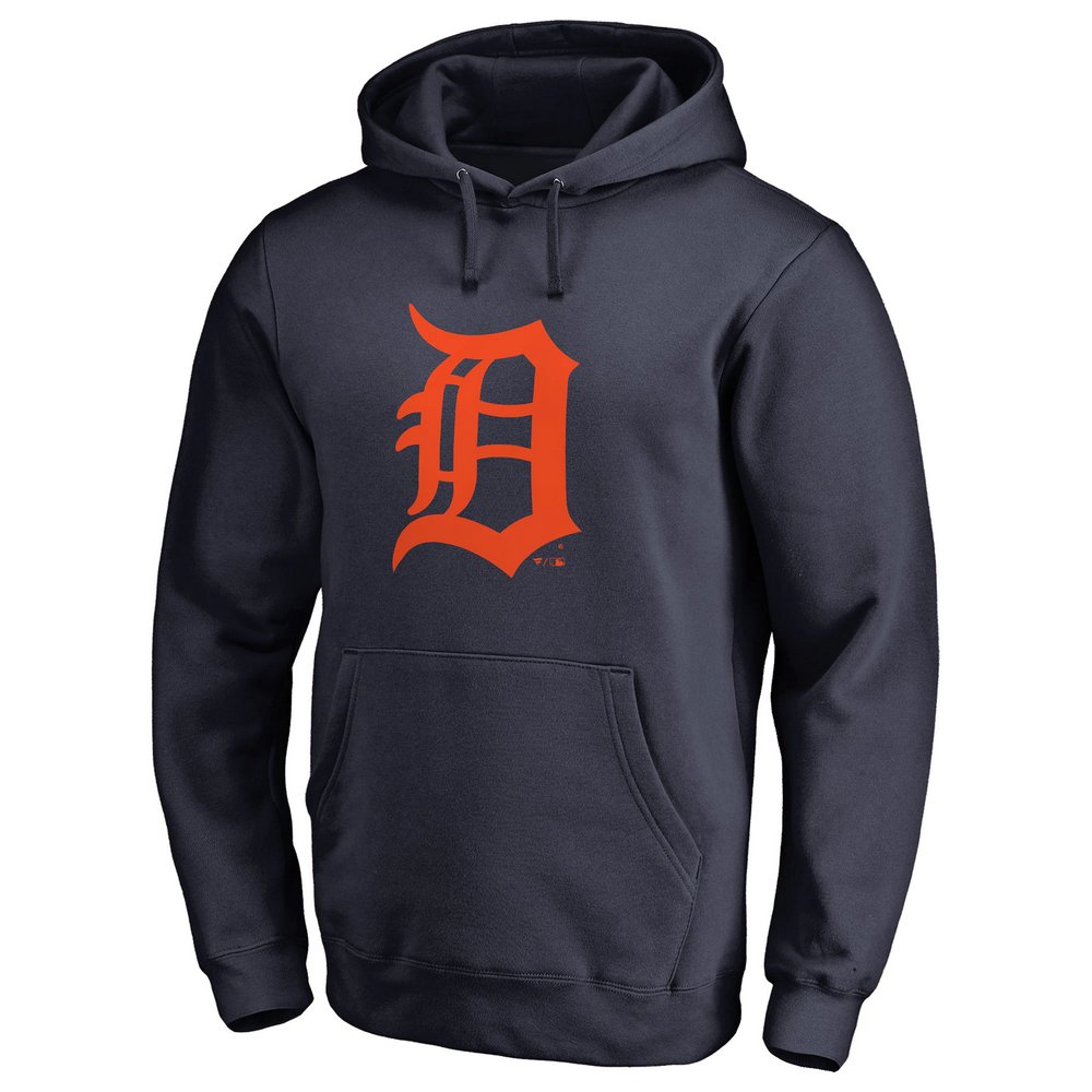 Detroit Tigers Team Color Primary Logo Pullover Hoodie - Navy