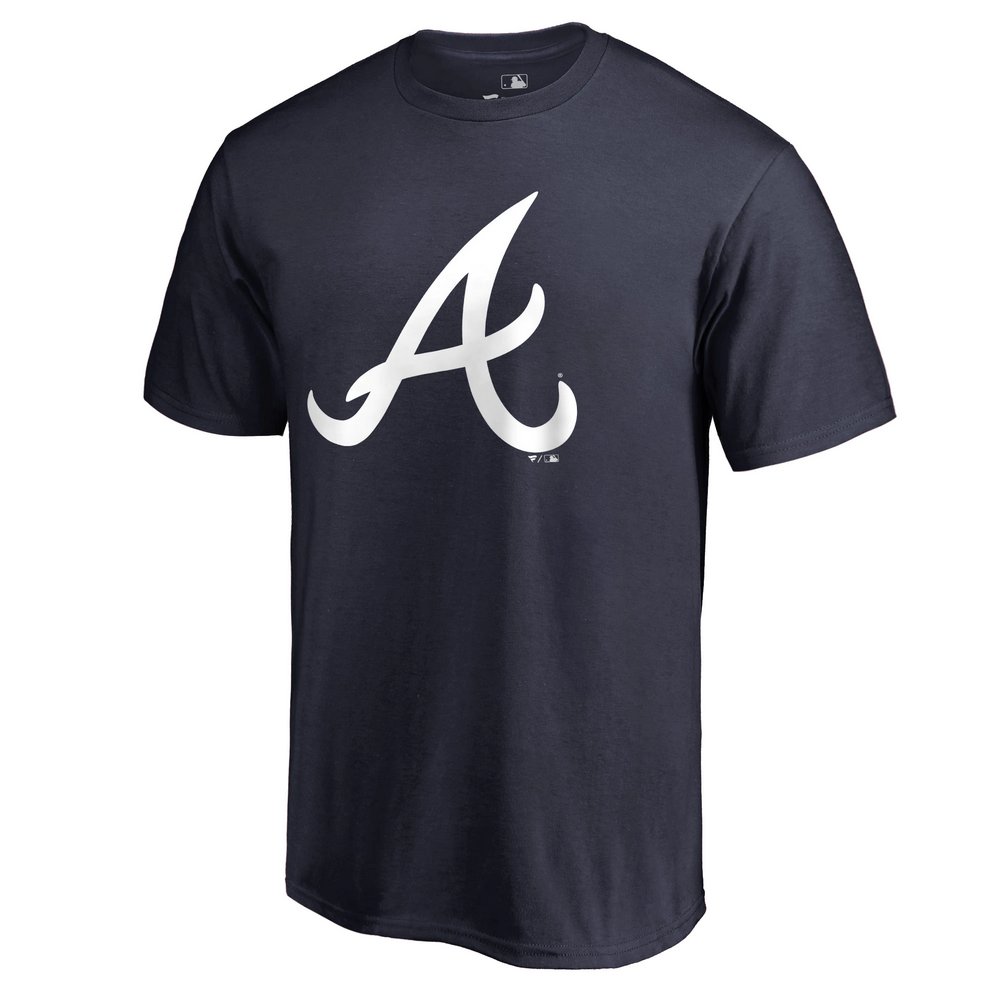 Atlanta Braves Team Color Primary Logo T-Shirt - Navy