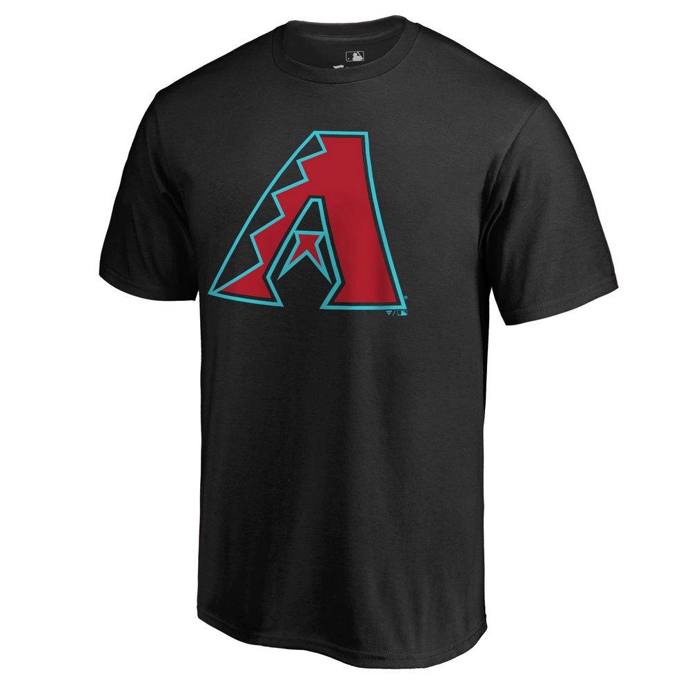 Arizona Diamondbacks Secondary Color Primary Logo T-Shirt - Black