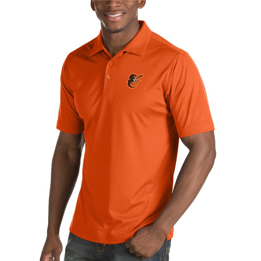 Baltimore Orioles Antigua Inspire Desert Dry Polo - Orange