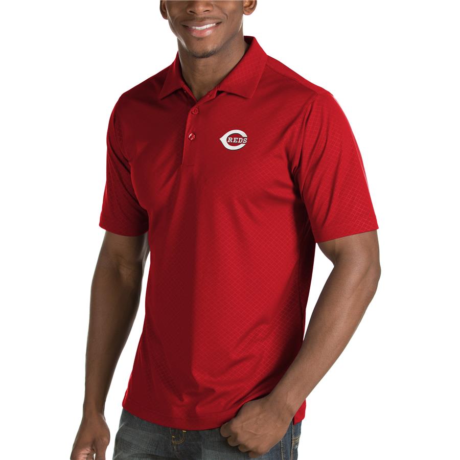 Cincinnati Reds Antigua Inspire Desert Dry Polo - Red