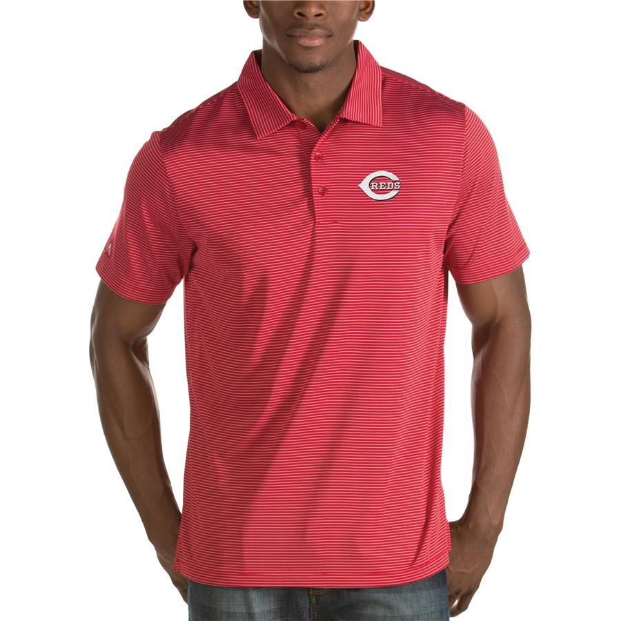 Cincinnati Reds Antigua Quest Desert Dry Polo - Red