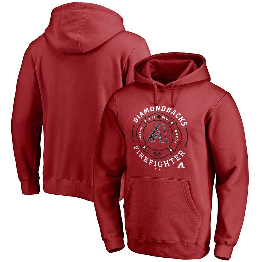 Arizona Diamondbacks Firefighter Pullover Hoodie - Red