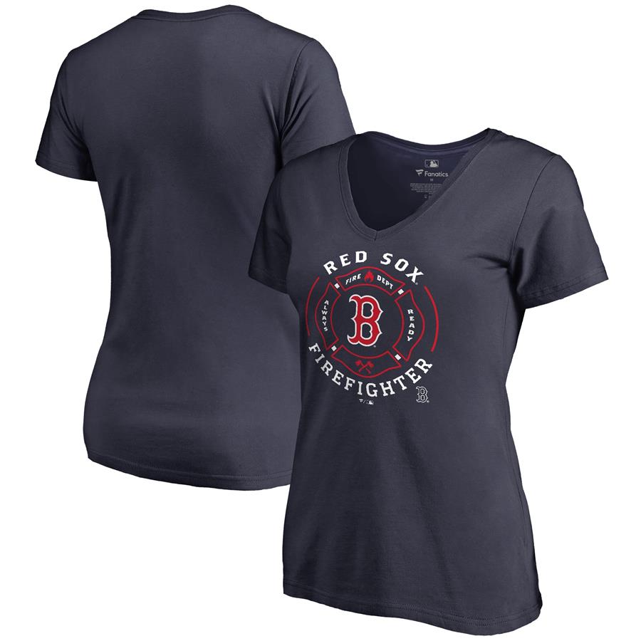Boston Red Sox Women's Firefighter T-Shirt - Navy