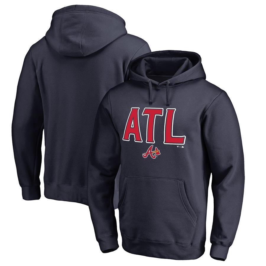 Atlanta Braves ATL Hometown Pullover Hoodie - Navy