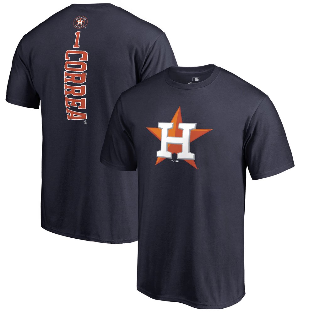 Carlos Correa Houston Astros Backer T-Shirt - Navy