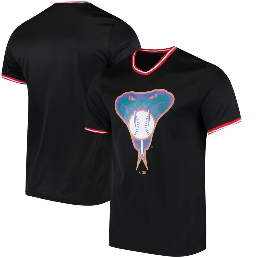 Arizona Diamondbacks Fanatics Branded Overtime Assist V-Neck T-Shirt - Black