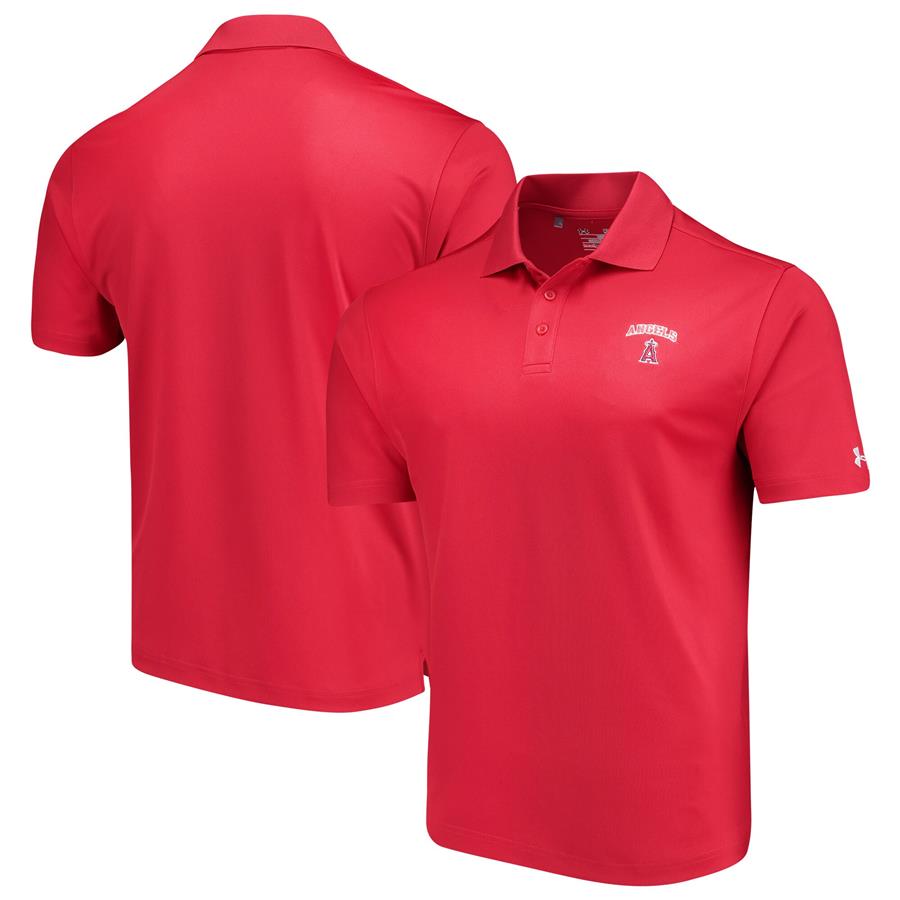 Los Angeles Angels Under Armour Performance Polo - Red