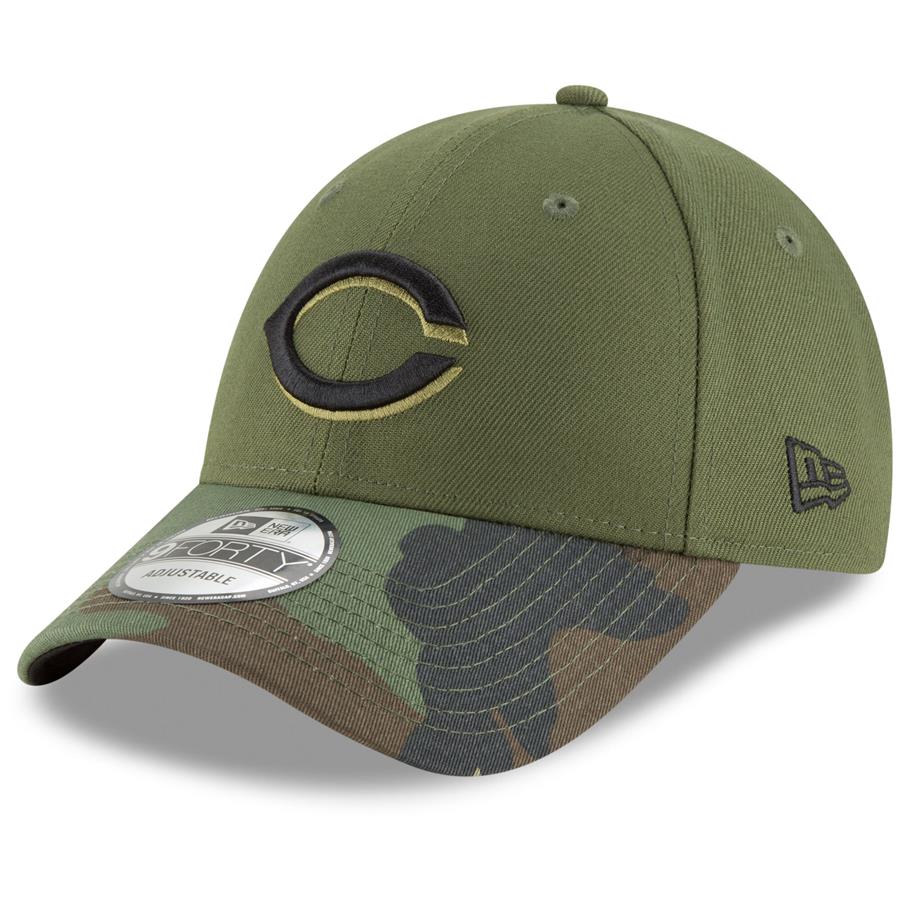 Cincinnati Reds New Era Alternate 2 The League 9FORTY Adjustable Hat - Olive