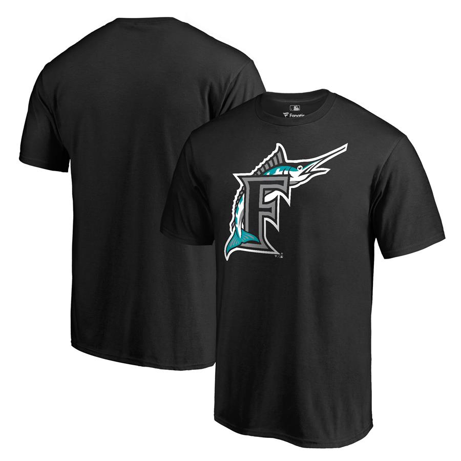 Miami Marlins Fanatics Branded Cooperstown Collection Forbes T-Shirt - Black