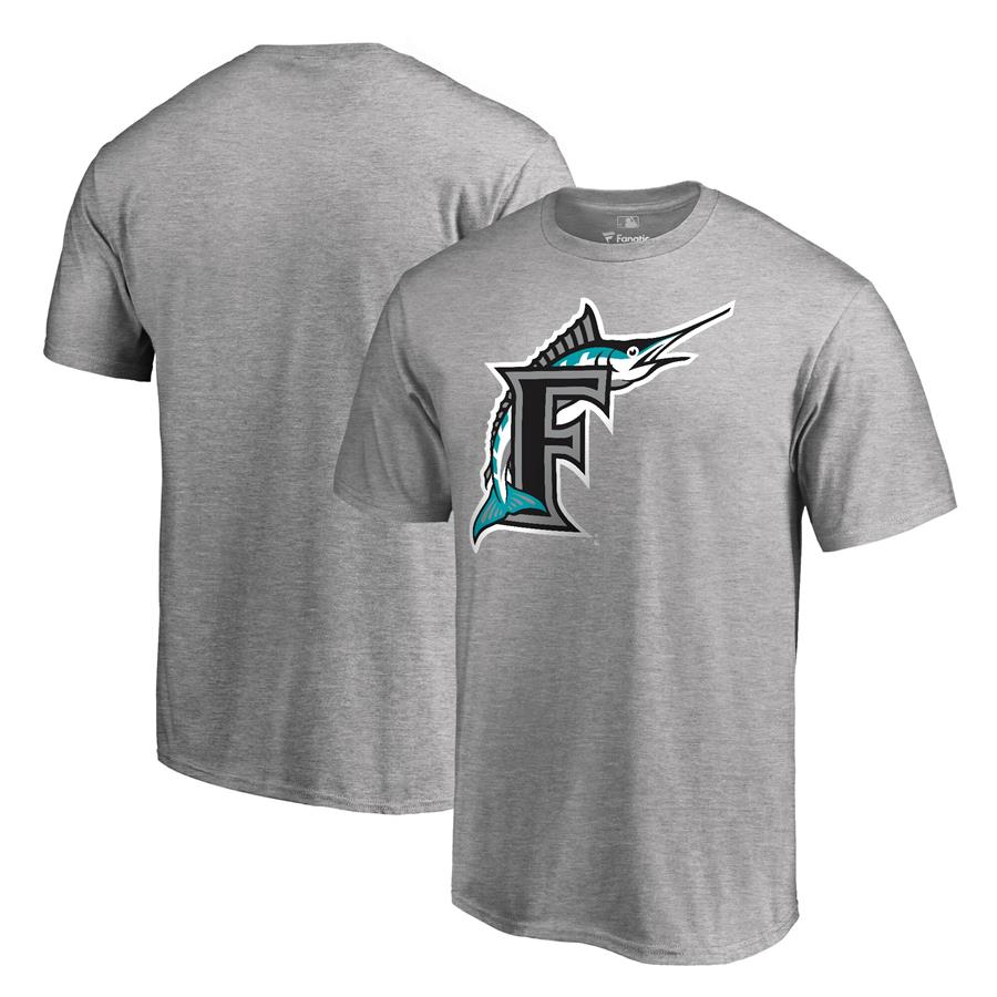 Miami Marlins Fanatics Branded Cooperstown Collection Forbes T-Shirt - Ash