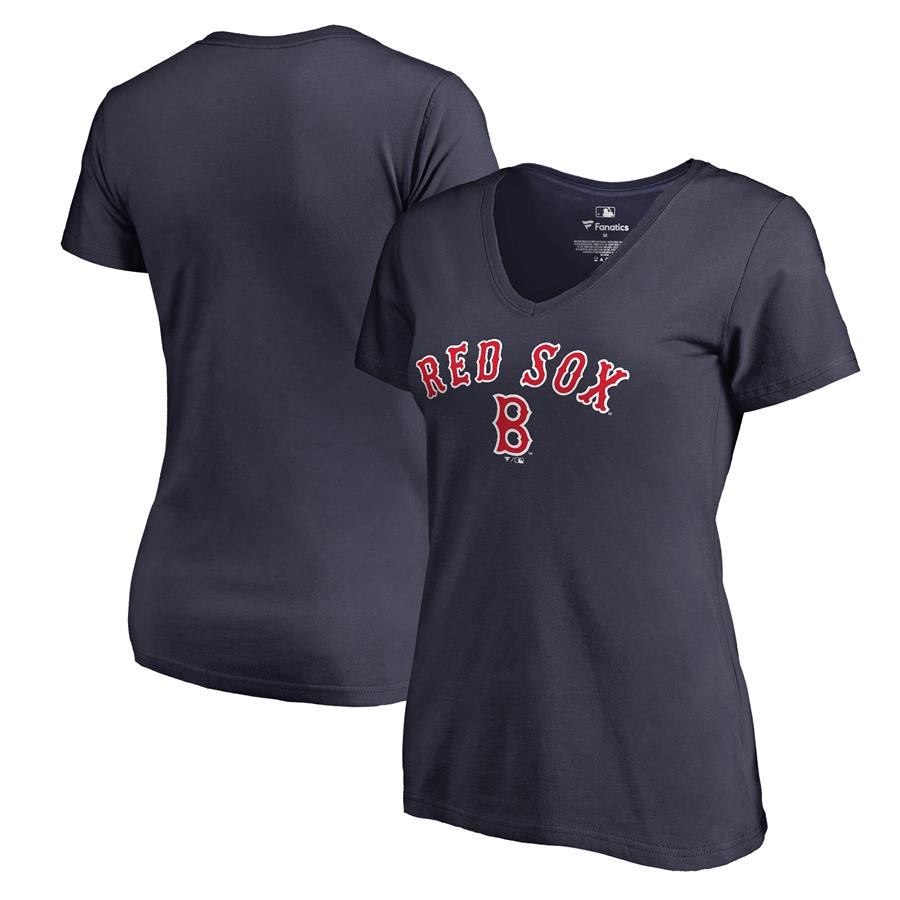 Boston Red Sox Fanatics Branded Women's Cooperstown Collection Wahconah T-Shirt - Navy