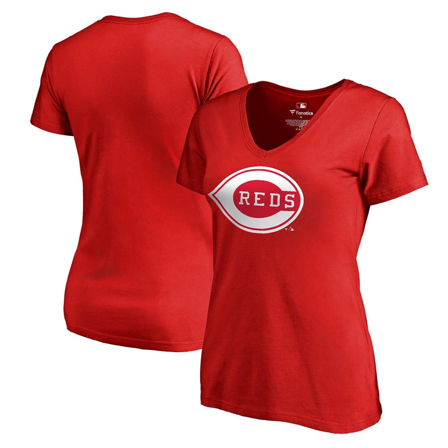 Cincinnati Reds Fanatics Branded Women's Cooperstown Collection Wahconah T-Shirt - Red