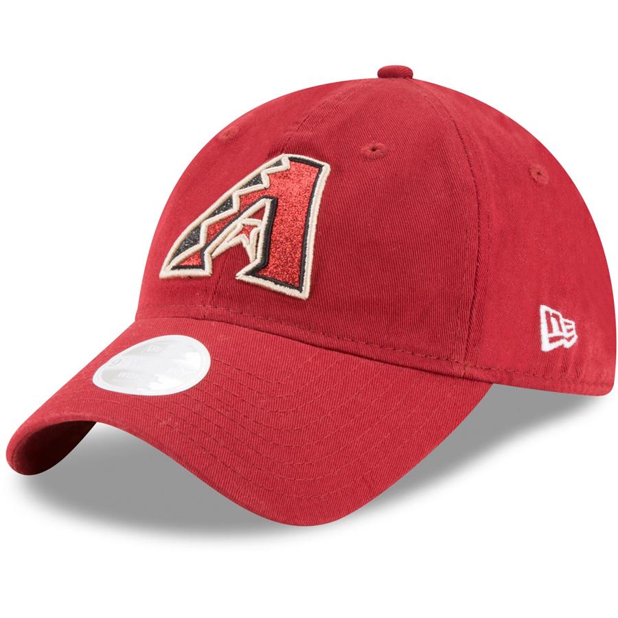Arizona Diamondbacks New Era Women's Team Glisten 9TWENTY Adjustable Hat - Red