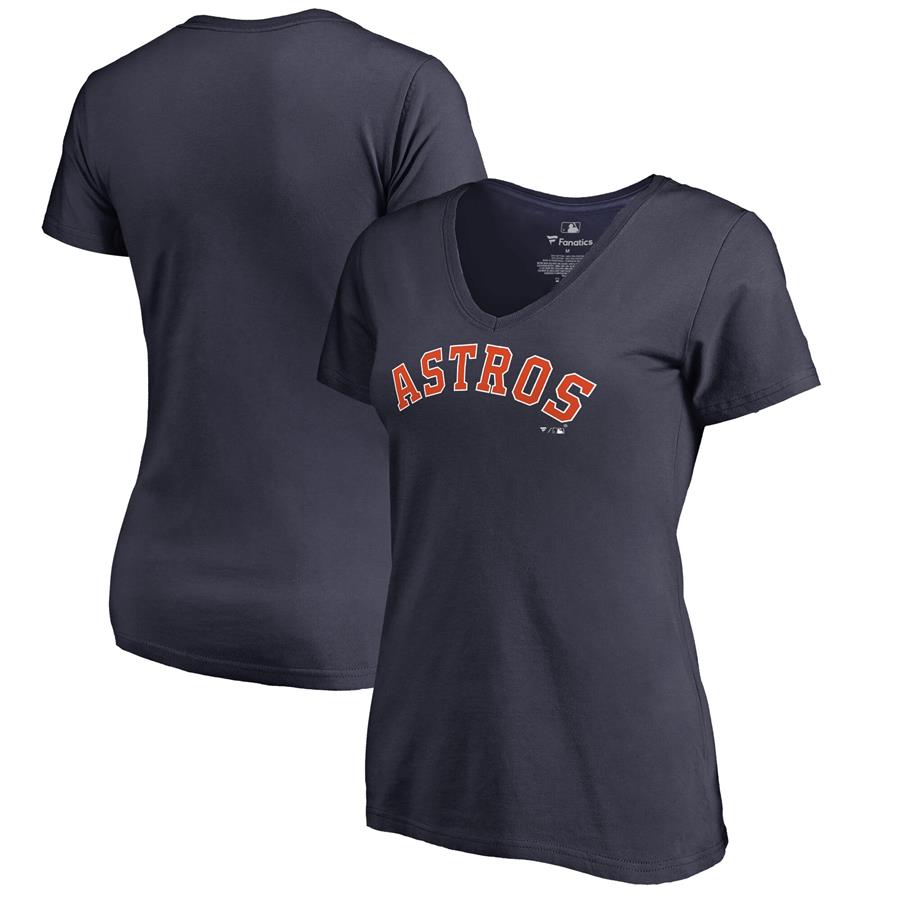 Houston Astros Fanatics Branded Women's Team Wordmark T-Shirt - Navy