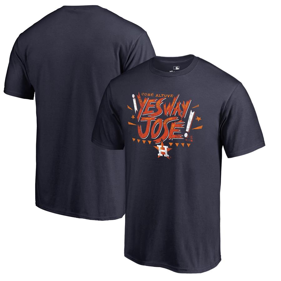 Jose Altuve Houston Astros Fanatics Branded Player Hometown Collection Yes Way Jose T-Shirt - Navy