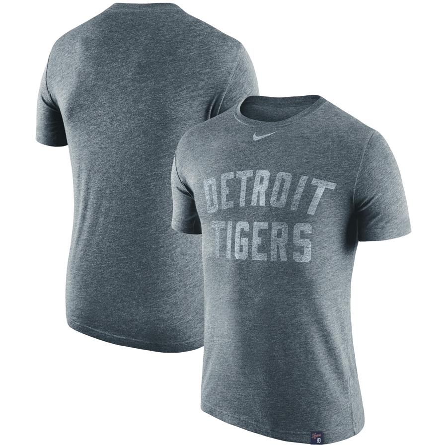 Detroit Tigers Nike Tri-Blend DNA Performance T-Shirt - Heathered Navy