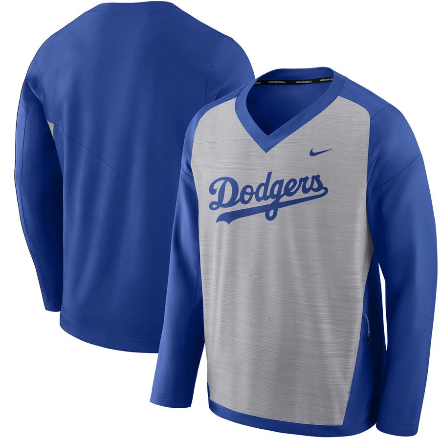 Los Angeles Dodgers Nike Performance Pullover Windshirt - Gray