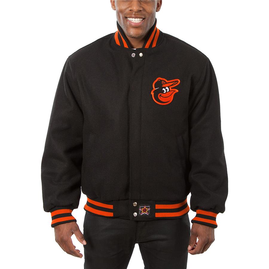 Baltimore Orioles JH Design Wool Full-Button Jacket - Black