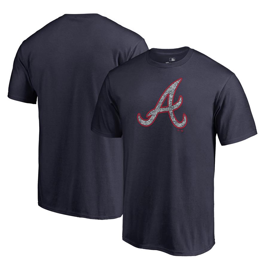 Atlanta Braves Fanatics Branded Static Logo T-Shirt - Navy