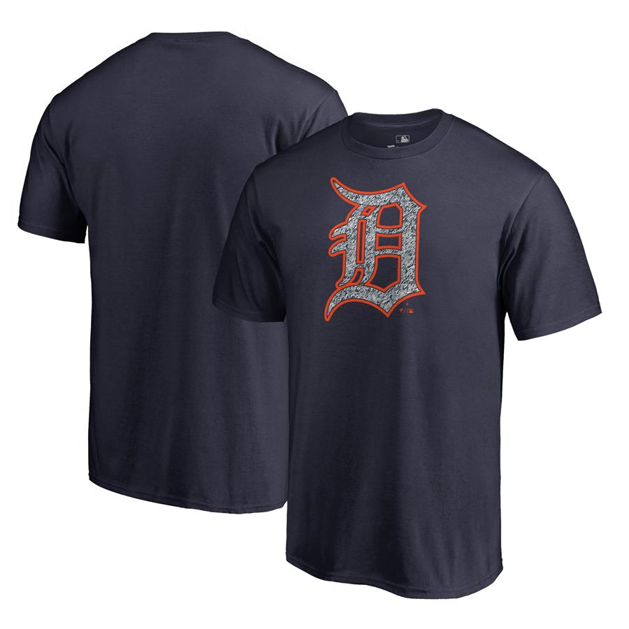 Detroit Tigers Fanatics Branded Static Logo T-Shirt - Navy