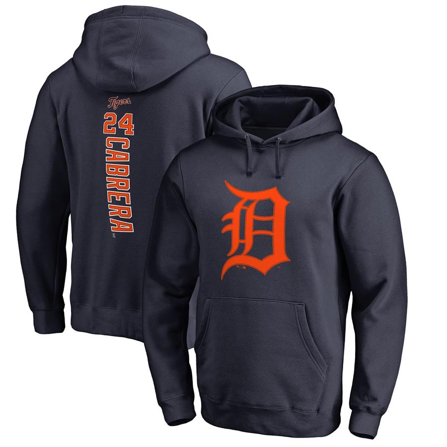 Miguel Cabrera Detroit Tigers Fanatics Branded Backer Pullover Hoodie - Navy
