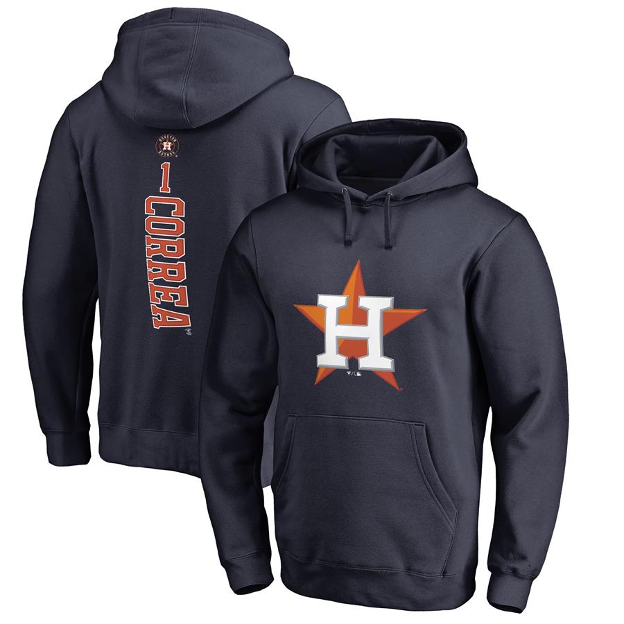 Carlos Correa Houston Astros Fanatics Branded Backer Pullover Hoodie - Navy