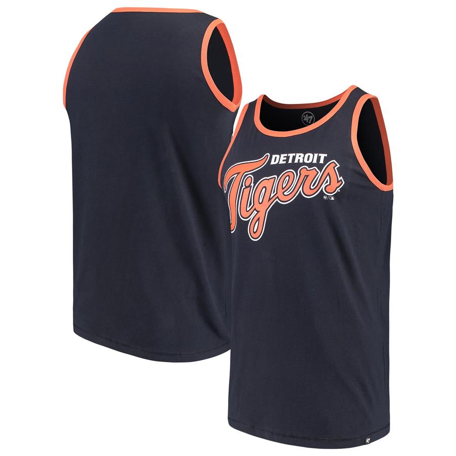 Detroit Tigers '47 Wordmark Crosstown Tank Top - Navy