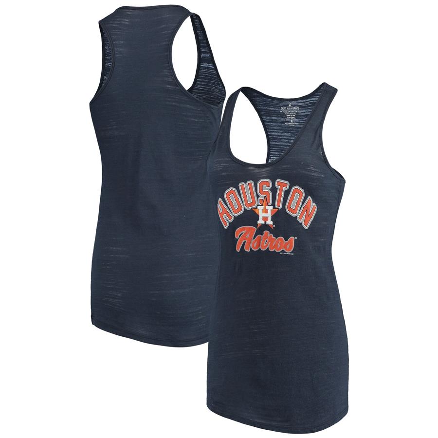 Женская майка Houston Astros Soft as a Grape Multicount Racerback (тёмно-синий)