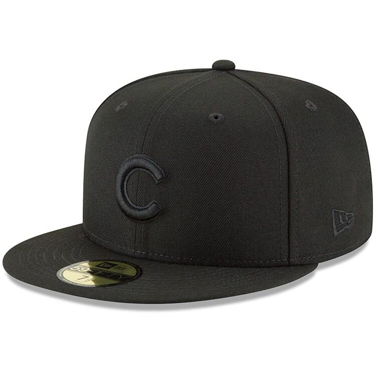 Chicago Cubs New Era Primary Logo Basic 59FIFTY Fitted Hat - Black