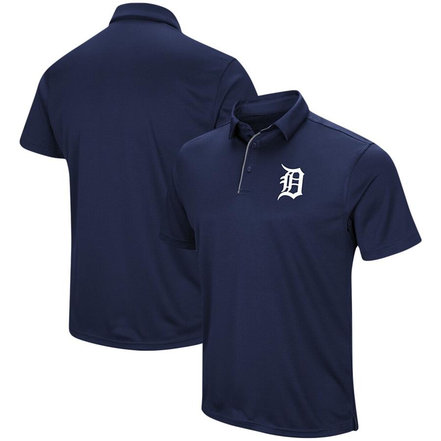 Detroit Tigers Under Armour UA Tech Left Chest Polo - Navy