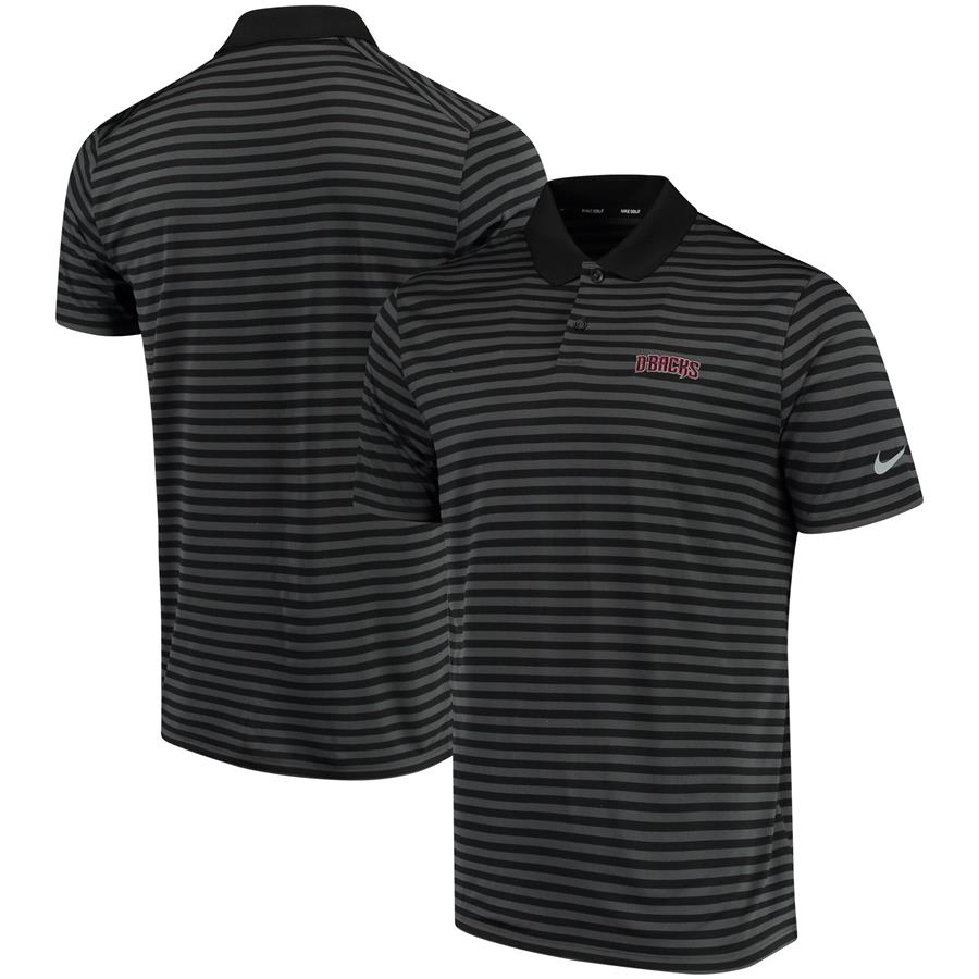 Arizona Diamondbacks Nike Golf Stripe Victory Performance Polo - Black