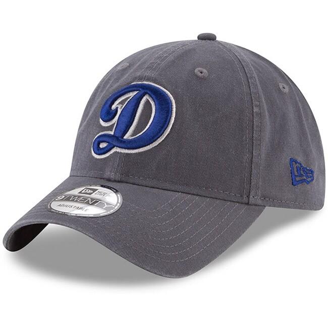 Los Angeles Dodgers New Era Secondary Logo Core Classic 9TWENTY Adjustable Hat - Graphite
