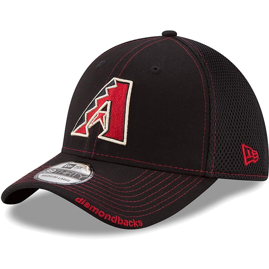 Arizona Diamondbacks New Era Logo Neo 39THIRTY Flex Hat - Black