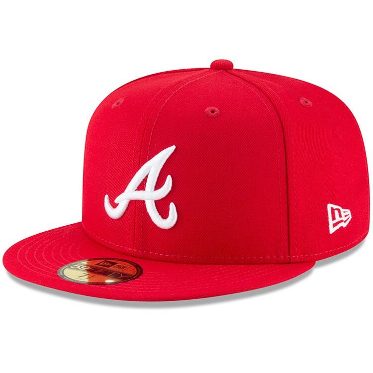 Atlanta Braves New Era Fashion Color Basic 59FIFTY Fitted Hat - Red