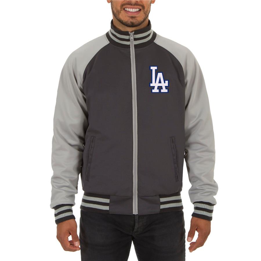 Los Angeles Dodgers JH Design Reversible Track Jacket - Gray