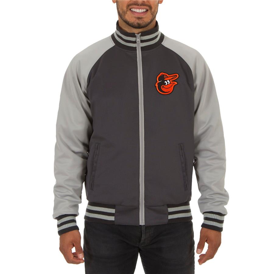 Baltimore Orioles JH Design Reversible Track Jacket - Gray