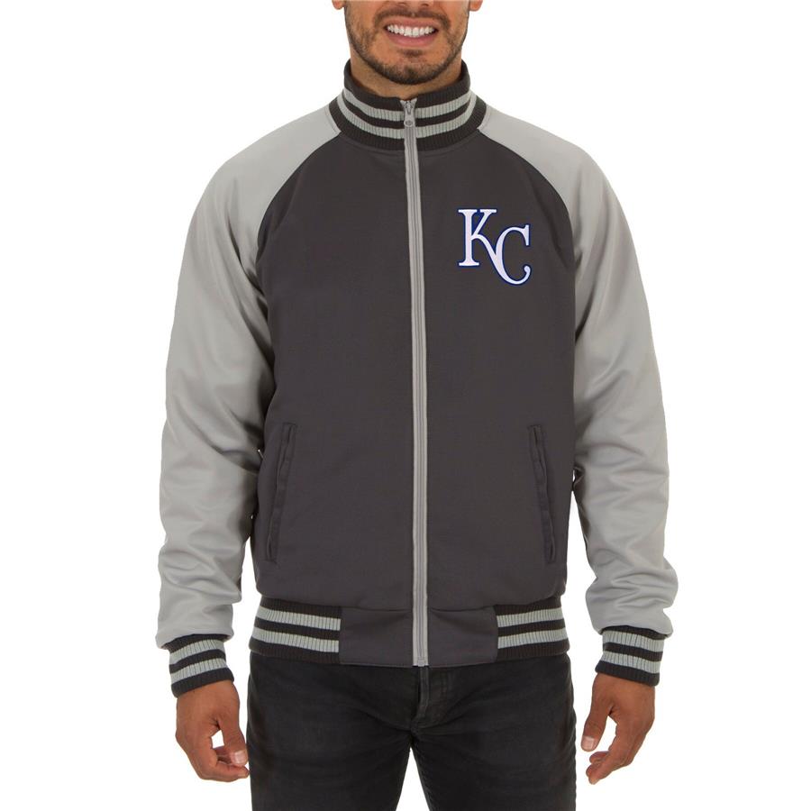 Kansas City Royals JH Design Reversible Track Jacket - Gray