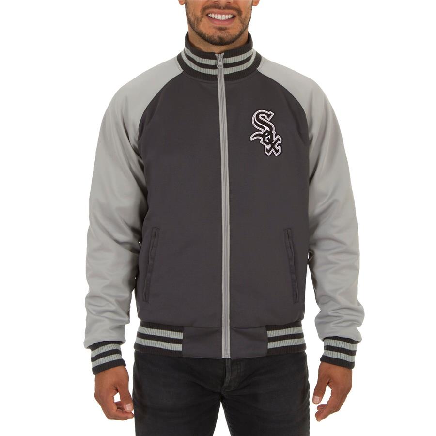 Chicago White Sox JH Design Reversible Track Jacket - Gray