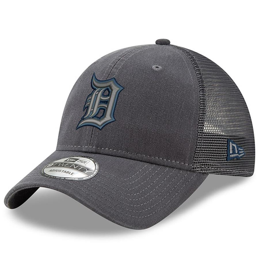 Detroit Tigers New Era Velocity Trucker 9TWENTY Adjustable Hat - Graphite