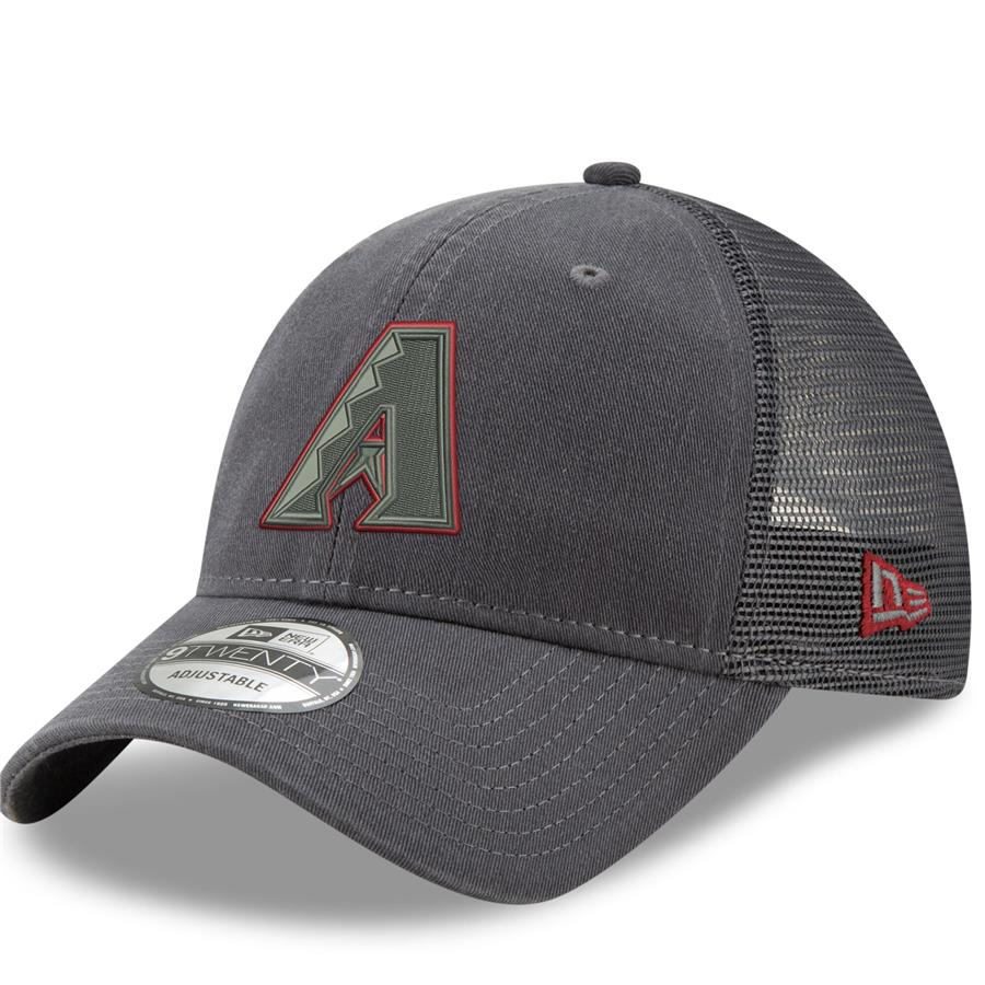 Arizona Diamondbacks New Era Velocity Trucker 9TWENTY Adjustable Hat - Graphite