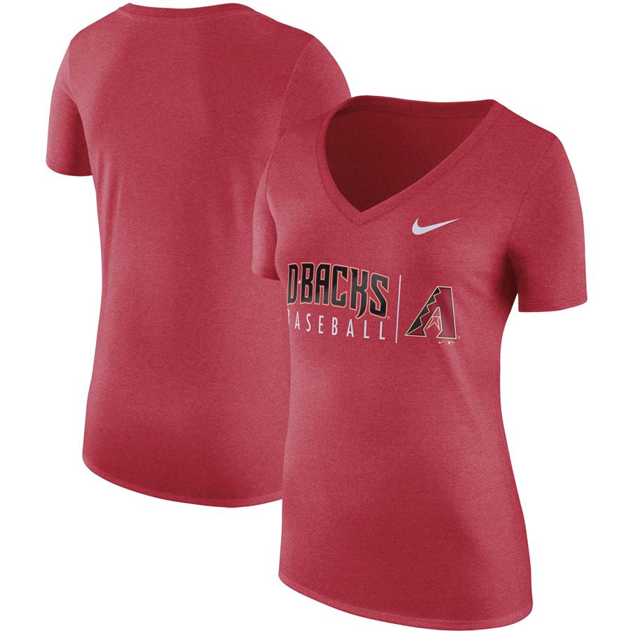 Arizona Diamondbacks Nike Women's Tri-Blend Practice T-Shirt - Red