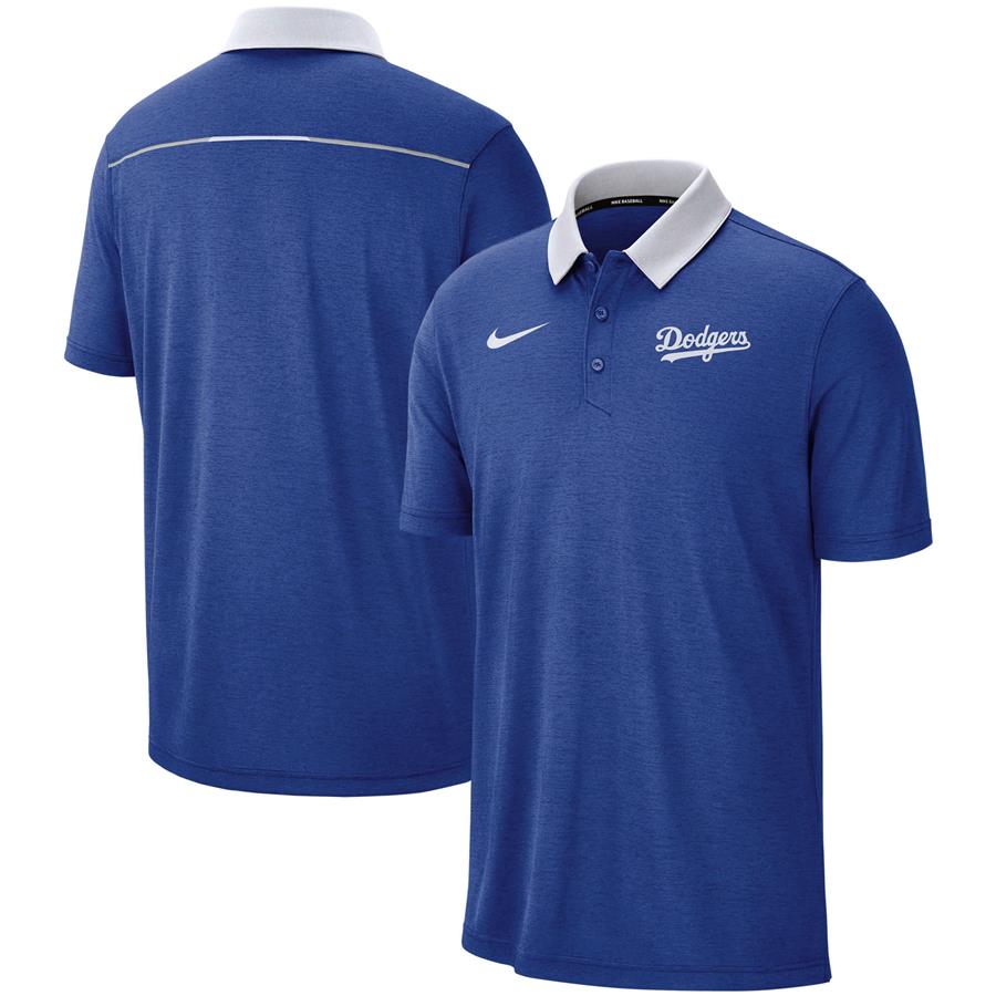 Los Angeles Dodgers Nike MLB Breathe Performance Polo - Royal