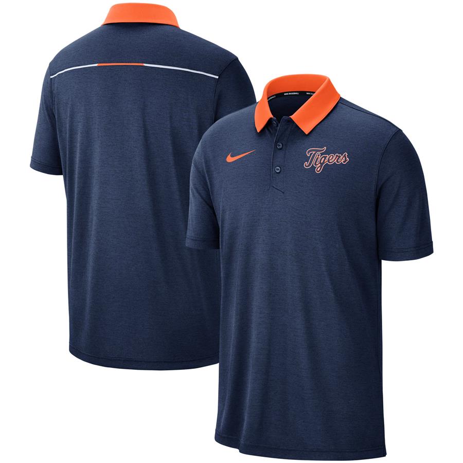 Detroit Tigers Nike MLB Breathe Performance Polo - Navy